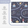 thumbnail image 3 of Evolur CozyCush Reversible Non-Toxic Baby Kids Playmat, Ocean, 3 of 15