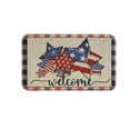 thumbnail image 2 of Independence Day Welcome Doormats Patriotic Red White And Blue Star-Spangled Doormats 3 Styles Washable NonSlip Mats Perfec for Anniversaries, 2 of 6