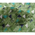 thumbnail image 4 of oneOone Viscose Tissu Vert Texture & Triangle Géométrique Robe Matériel Tissu Imprimé Tissu par la Cour 42 Pouces de Large, 4 of 4