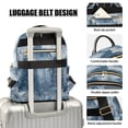 Blue Foreset Snowy Mountain Quilted Backpack Fashion Daypack Commuter ...