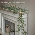thumbnail image 2 of 6 ft Faux Olive Vine Garland with Fairy Lights, Battery-Operated with Timer for Easy Use, Perfect for Christmas Mantles and Staircases, 2 of 8