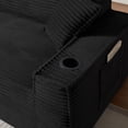 thumbnail image 5 of S-HOME 1 Seater Sofa No Assembly Required, Comfortable Boneless Couch for Small Spaces and Stylish Offices，Black, 5 of 6