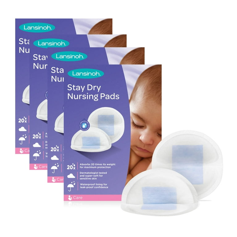 Lansinoh Reusable Nursing Pads for Breastfeeding Mothers, 4 Pads - 2 Pack 