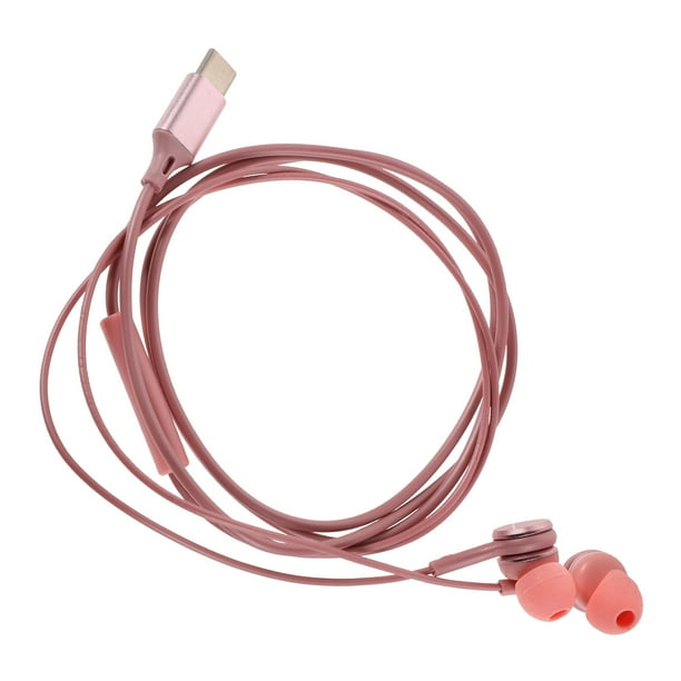 Auriculares con cable tipo C, audífonos, audífonos con cable, audífonos con cable para teléfonos inteligentes y computadoras portátiles.
