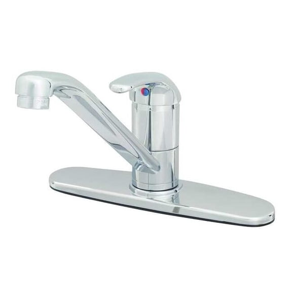 T&s Brass Low Arc Kitchen Faucet, Manual, Single Hole Only Mount, 1 Hole B-2731