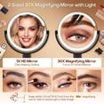 thumbnail image 3 of Espejo de maquillaje B Beauty Planet iluminado con aumento de 30 aumentos con luz, 3 of 9
