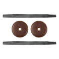 thumbnail image 3 of Correas de cuero perfke para platillos 2 piezas con almohadillas Marron oscuro, 3 of 9