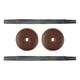 thumbnail image 3 of Correas de cuero PU con almohadillas Baoblaze 2 piezas para platillo Gong chino Marron oscuro, 3 of 8