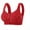 Red, variant on Bra for Women Front Snap Closure Bras Button Down Wirefree Bra Front Snaps Daily Bras