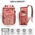 thumbnail image 3 of Cooler Backpack 26 Cans Insulated Backpack Cooler for Men & Women,Sushi Lunch Backpack for Office Workers, 3 of 6