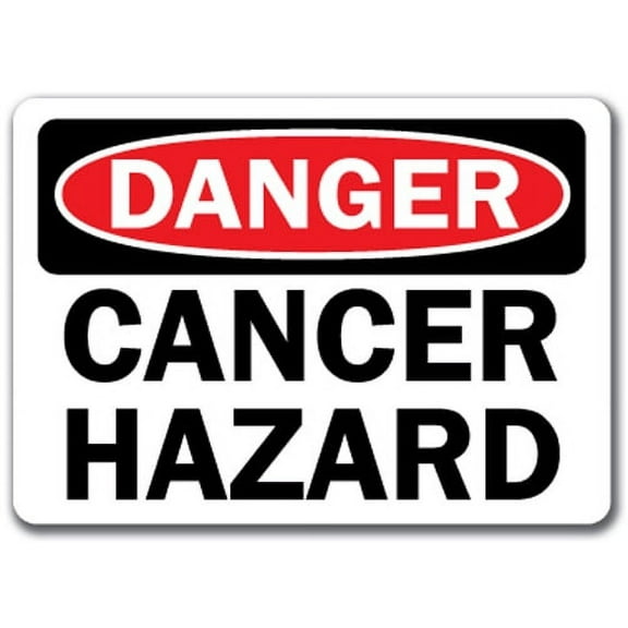 Danger Sign - Cancer Hazard - 10" x 14" OSHA Safety Sign
