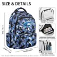 thumbnail image 5 of Chririnla Shark Camouflage Pattern Laptop School Bag with traspirante, Multi-Pocket Lightweight 17 Inch Cartoon School Bag for Camping Travel, 5 of 10
