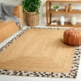 thumbnail image 2 of SAFAVIEH Natural Fiber Micah Bordered Area Rug, Natural/Grey, 4' x 6', 2 of 7