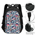 thumbnail image 3 of Balery cool rock Skull Print USB Charging Backpack for Men and Women - Water-Resistant, Anti-Theft Laptop Backpack with USB Port for Travel, Work, School, and College, 3 of 7