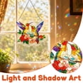thumbnail image 5 of 7.9in Acrylic Puzzle Suncatcher Window Hanging Decor Creative Bird Pattern DIY Sun Catcher Puzzle Ornament Kit with Hanging Chain for Window Decor, 5 of 11