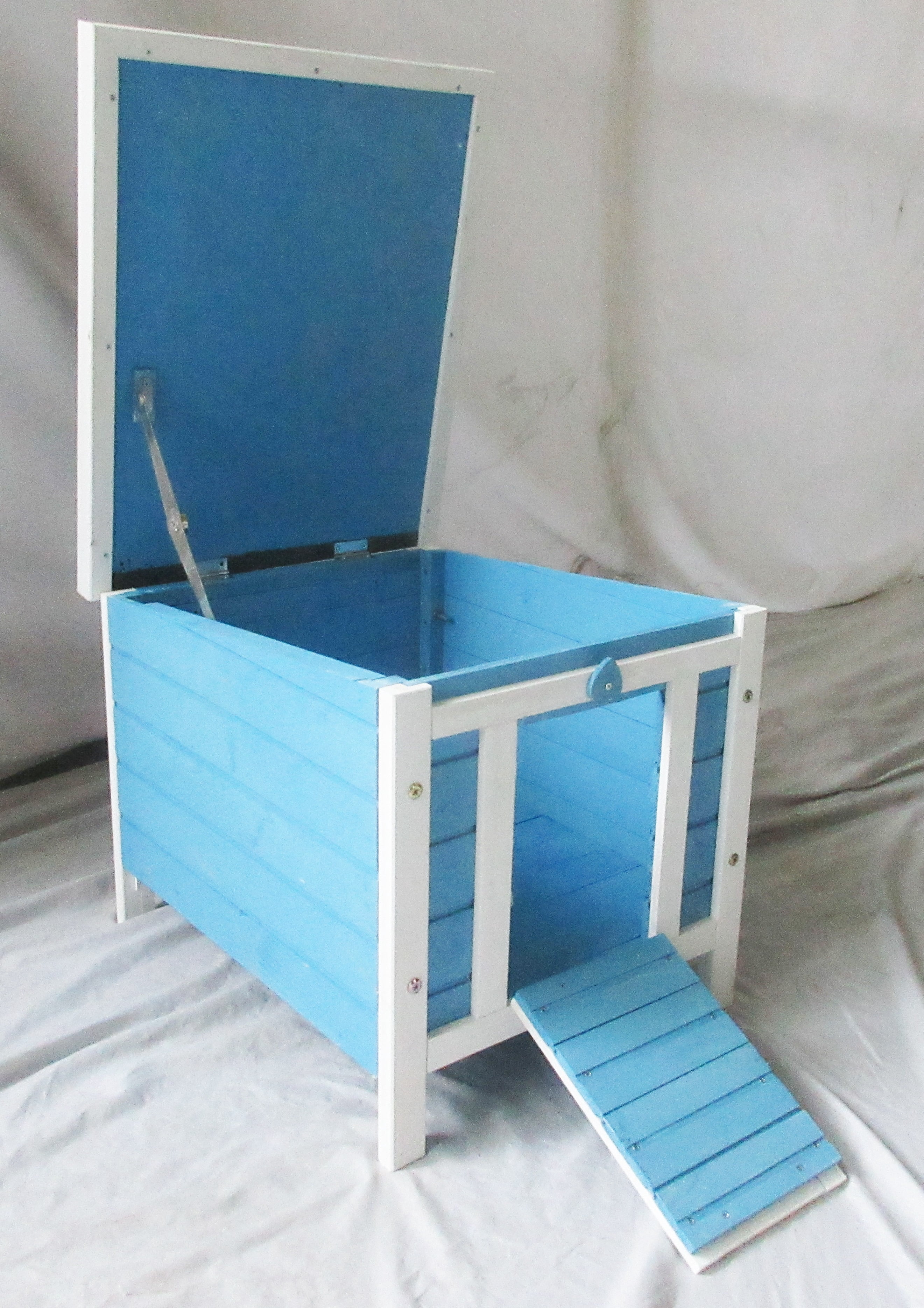 Seny Outdoor Cat House, Rabbit Hutch Small Animal Home, Shelter Weatherproof for Guinea Pigs Chinchilla
