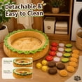 thumbnail image 5 of Hamburger Dog Bed,Interactive Mat for Small Medium Dogs,Stress Relief Foraging Game,Washable Cloth Pet Resting Bed,for Anxiety Relief,19.7 Inch, 5 of 7