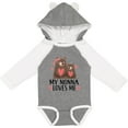 thumbnail image 3 of Inktastic My Nonna Loves Me Bear Boys or Girls Long Sleeve Baby Bodysuit, 3 of 5