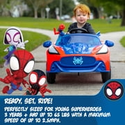 Dynacraft Spider-Man 6V Super Car, Battery Powered Ride-on with Lights and Sounds, 1 count