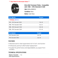 thumbnail image 2 of Drive Belt Tensioner Pulley - Compatible with 1988 - 1995 Chevy C1500 1989 1990 1991 1992 1993 1994, 2 of 2