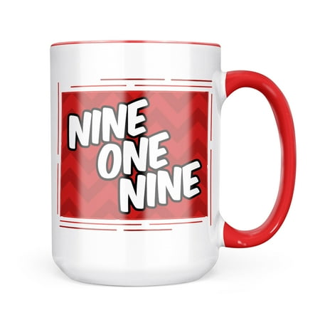 

Neonblond 919 Raleigh NC red Mug gift for Coffee Tea lovers