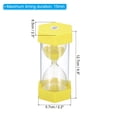 thumbnail image 2 of Uxcell 15 Min Sand Timer,Hexagon with Plastic Cover,Count Down Sand Clock Glass Yellow, 2 of 5