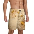 thumbnail image 2 of Easygdp Men's Short Pajama Pants, Sleep Shorts, Household Pants, Casual Pants with Pockets - 3X-Large, 2 of 9