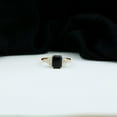 thumbnail image 3 of Rosec Jewels Emerald Cut Black Onyx Ring with Diamond for Women - 6X8 mm, AAA Grade, 14K Yellow Gold, US 11.00, 3 of 8
