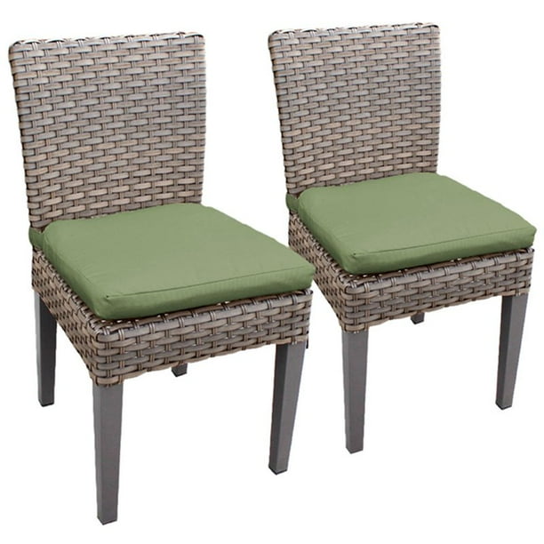 TK Classics Oasis Patio Dining Side Chair in Green (Set of 2) - Walmart