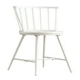 thumbnail image 3 of Weston Home Chelsea Low Back Metal and Wood Dining Chair, Set of 2, White, 3 of 6