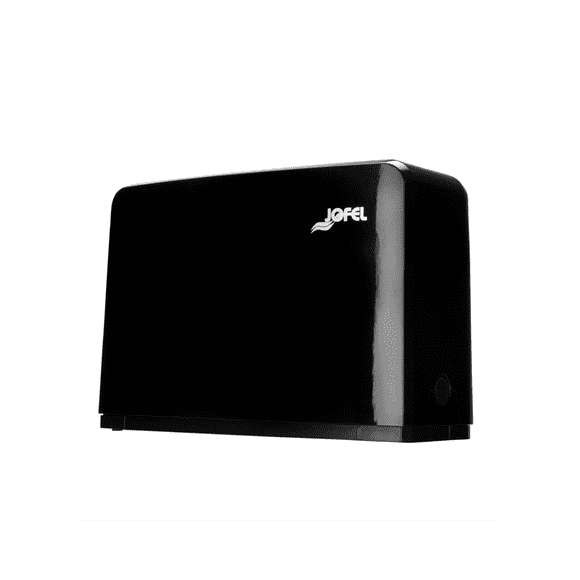 Despachador de toalla de papel Jofel Interdoblada de plástico ABS Negro para 250 toallas