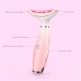 thumbnail image 4 of Máquina Eléctrica De Belleza Para El Cuello Con 3 Modos Y 3 Luces De Color, Removedor De Poros Faciales, Masajeador De Cuello Ergonómico Ems Para Mujeres En El Hogar Serendint CE003076-02, 4 of 7