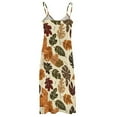 thumbnail image 5 of Autumn Harvest Maple Leaves Thanksgiving Fine Art Sleeveless Dress Summer Dress Woman 2025, 5 of 7