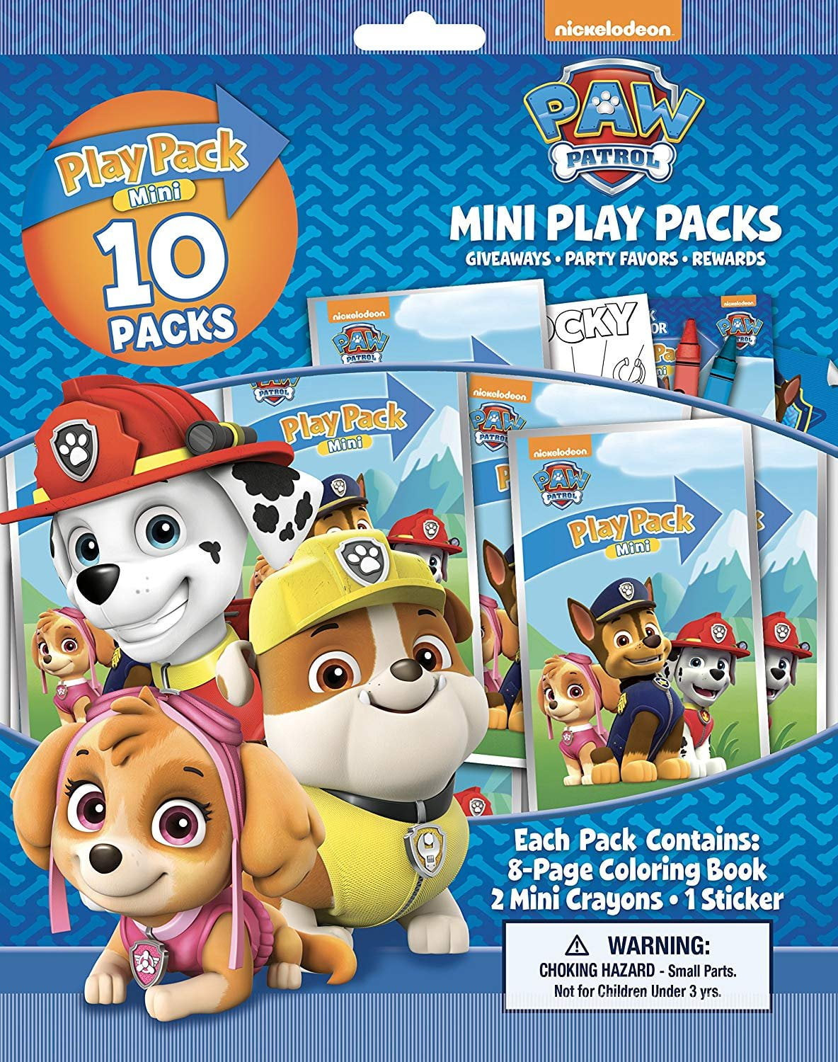Paw Patrol 10 Mini Play Packs - Walmart.com