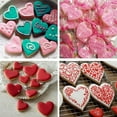 thumbnail image 3 of 4pcs Heart Shaped Plastic Cake Mold Cookie Cutter Biscuit Stamp Sugar Craft, 3 of 4