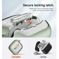 thumbnail image 5 of Suritch Case for AirPods 4 Generetion Wireless Earbuds Compatible with MagSafe Charging, with Secure Lock, Carabiner and Cleaning Kit, Green, 5 of 10