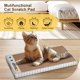 thumbnail image 2 of Tabla de rascar con forma de gato Markarbarka, 3 unidades, de cartón reversible, 2 of 7