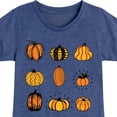 thumbnail image 3 of Instant Message - Fall Pumpkin Mania - Toddler & Youth Girls Short Sleeve Graphic T-Shirt, 3 of 6