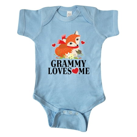 

Inktastic Grammy Loves Me Woodland Fox Gift Baby Girl Bodysuit