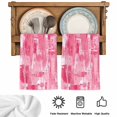 thumbnail image 5 of Pink Abstract Kitchen Towels Set of 4, Vintage Geometric Gradient Oil Painting Modern Absorbent Dish Towels for Kitchen, Microfiber Hand Towel, Quick Drying Tea Towel for Cleaning Dishcloths, 5 of 7