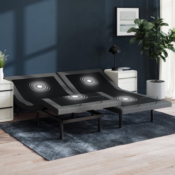 Nectar Premier Adjustable Base - Queen - Head & Foot Incline - Wireless Remote with Memory- 3 Massage Settings - 4 USB Ports - Anti-Snore & Zero Gravity