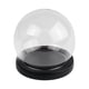 thumbnail image 2 of Cúpula de cristal para exhibición, tarro de bola con base de madera, caja de globo de cristal vacía para Base plana negra, 2 of 9