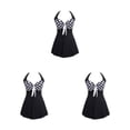 thumbnail image 3 of Guardurnaity Fiesta en la piscina Mujeres sexy Vestido de baño Niñas Chinlon Traje de baño Lavable Moda Damas Traje de baño 3XL Puntos negros Type1 NO1, 3 of 6