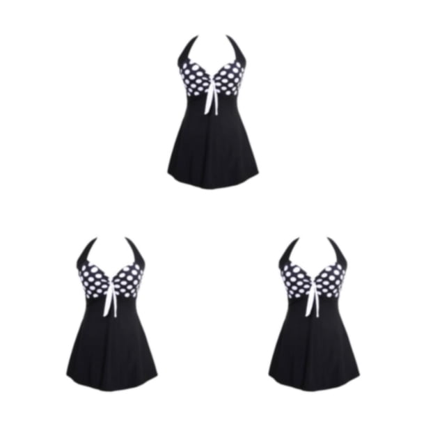 Traje de baño Minnieouse sexy sin espalda para mujer Chinlon L puntos Type1 NO1
