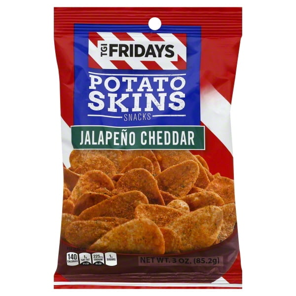 TGI Fridays Potato Skins Snack Chips Jalapeno Cheddar
