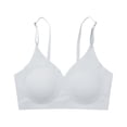 thumbnail image 4 of MKLEKYYWorkout Bra Womens Comfort Lightly Lined Seamless Wireless Triangle Bralette Bra, 4 of 4