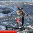 thumbnail image 2 of Automatic Ice Fishing Rod Holder, Portable Ice Pole Rack with Audible Bell & Visual Flag Alarm System for Winter Angling, Hands-Free Fishing Alert Device, 2 of 8