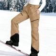 thumbnail image 4 of qucoqpe Womens Snow Pants Ski Pants Winter Outdoor Hiking Pants Snowboard, 4 of 6