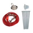 thumbnail image 1 of Dog Stake, Large Dog Anchor 360 Rotatable Hook Portable With Leash For Beach For Yard 10m / 32.8ft, 1 of 8