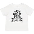 thumbnail image 3 of Inktastic Gigi and Papa Love Me Girls Baby T-Shirt, 3 of 5